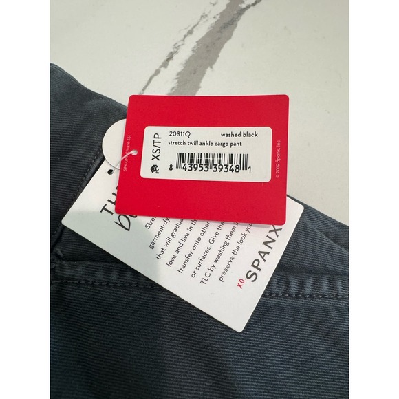 NWT Spanx Stretch Twill Ankle Cargo Pant Size XS Petite - Picture 8 of 13